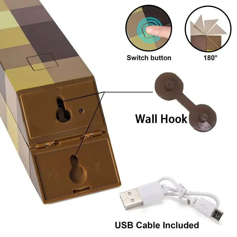 Brownstone Kids Rechargeable LED Night Light USB Cartoon Lamp