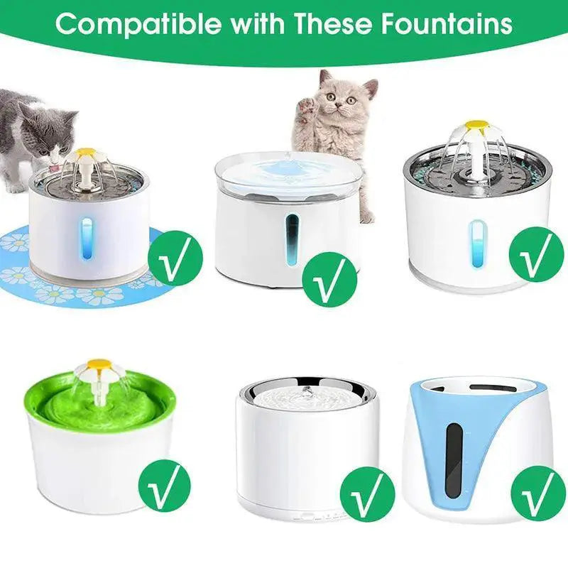 Cat Water Fountain Filter Triple Filtration Fresh Hydration