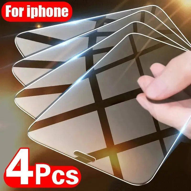 Ultimate Shield Tempered Glass IPhone Protectors 4 Pack