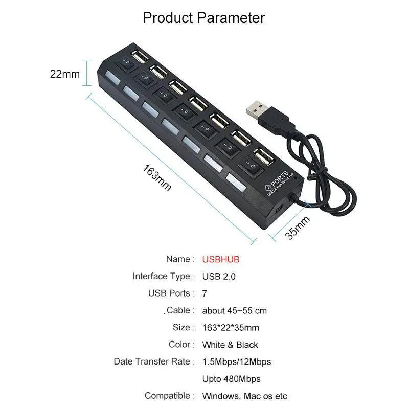 USB Hub Adapter For Ultimate Connectivity And Fast Data