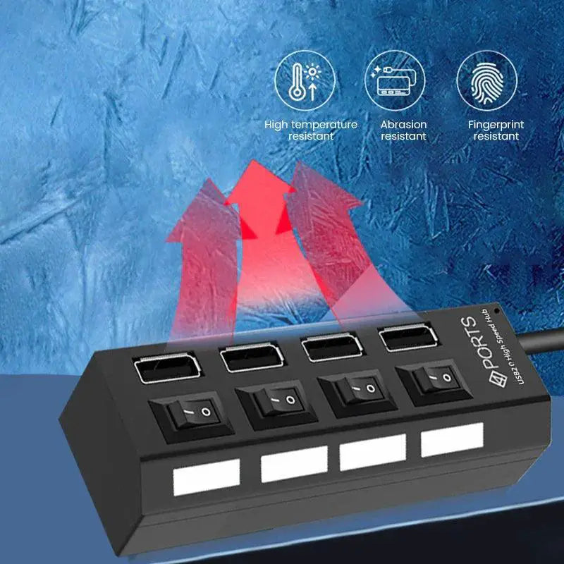 OLAF USB Hub 7 Port Splitter For Expanded Connectivity