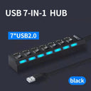 OLAF USB Hub 7 Port Splitter For Expanded Connectivity