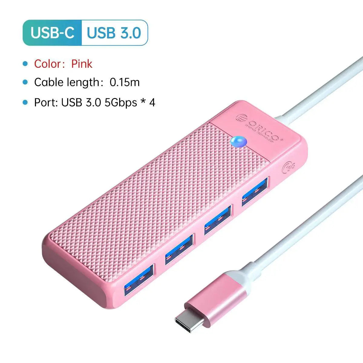 Fast USB-C Hub for Laptops, Ports — product view 12