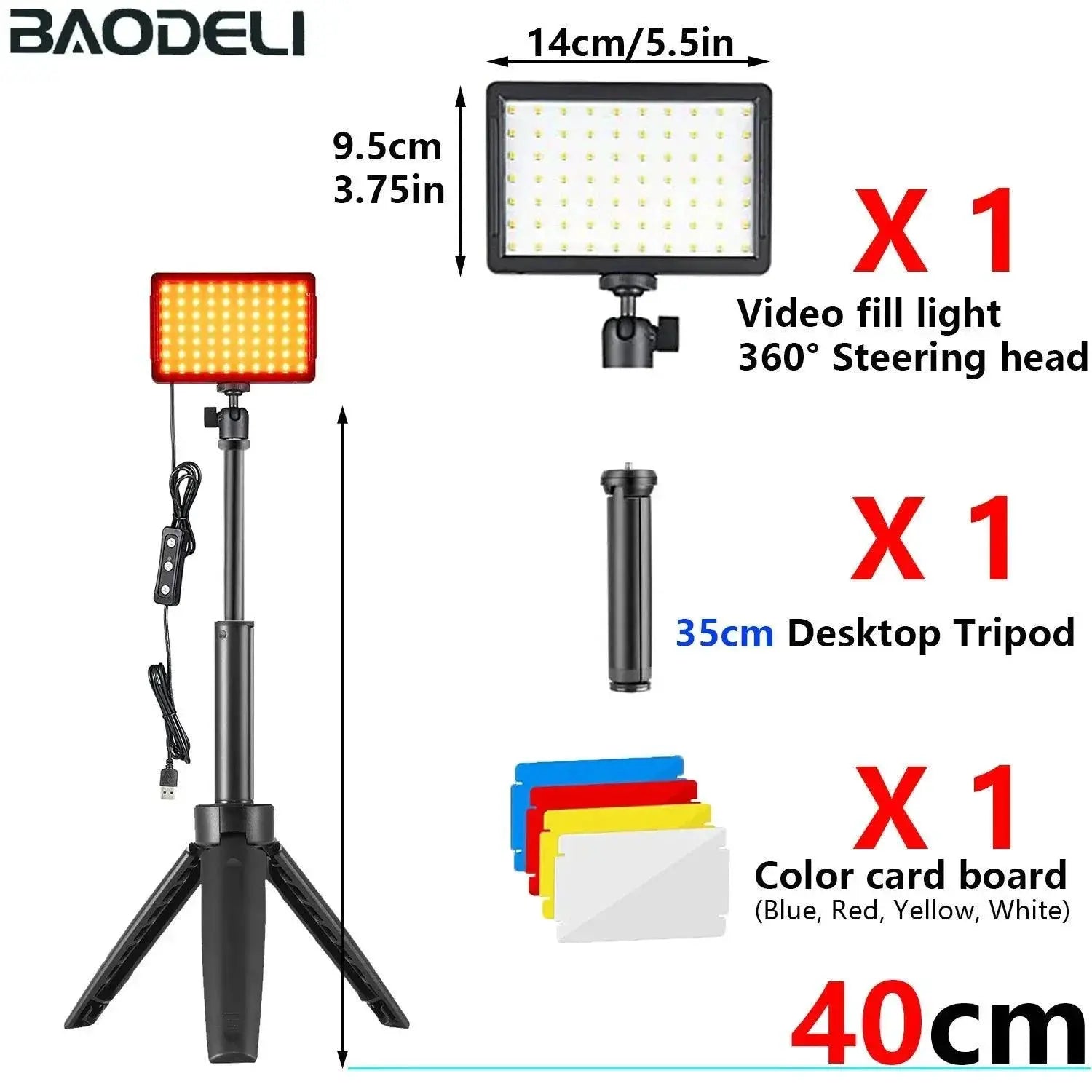 LED Video Light Panel Kit for Photography and Video