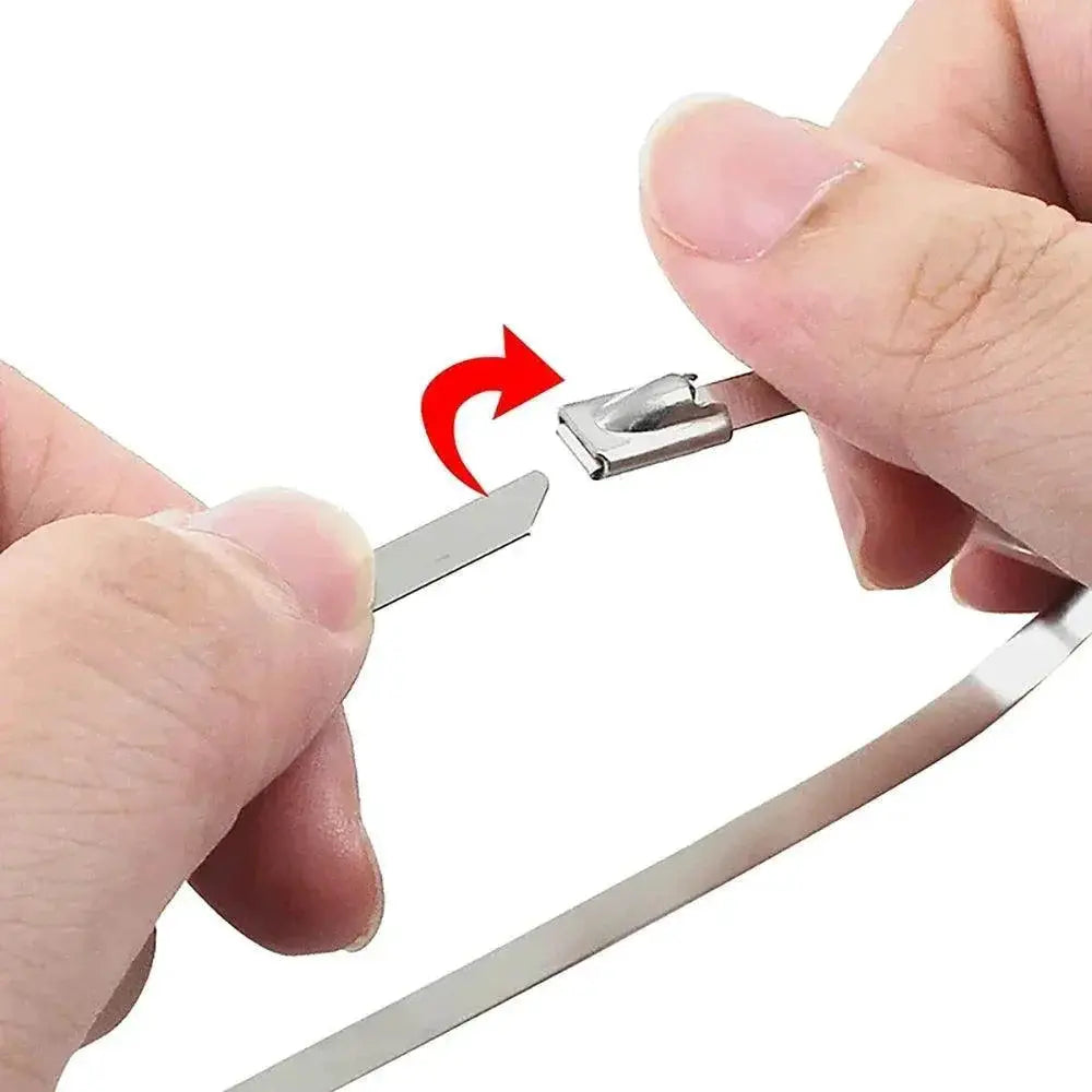 Stainless Steel Cable Ties Premium Wire Organizer Kit Set