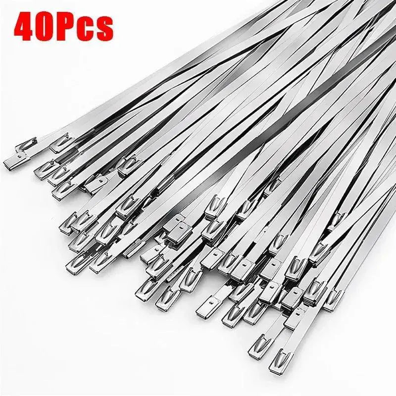 Stainless Steel Cable Ties Premium Wire Organizer Kit Set