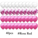 Blue And Rose Gold Latex Balloons Set For Celebrations