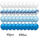 Blue And Rose Gold Latex Balloons Set For Celebrations