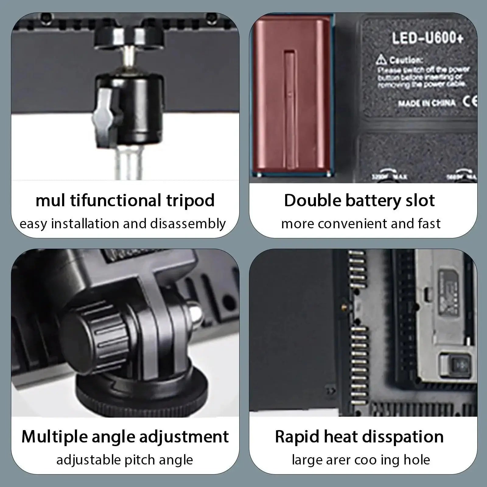 Portable LED Fill Light For Creators YouTube Videos