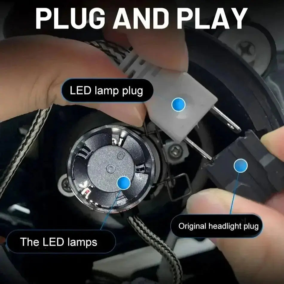 BULLVISION LED Headlight Set For Clear Nighttime Visibility