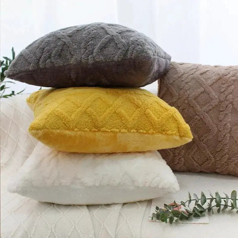 Cozy Vintage Knitted Pillow Cover Nostalgic Home Decor Piece