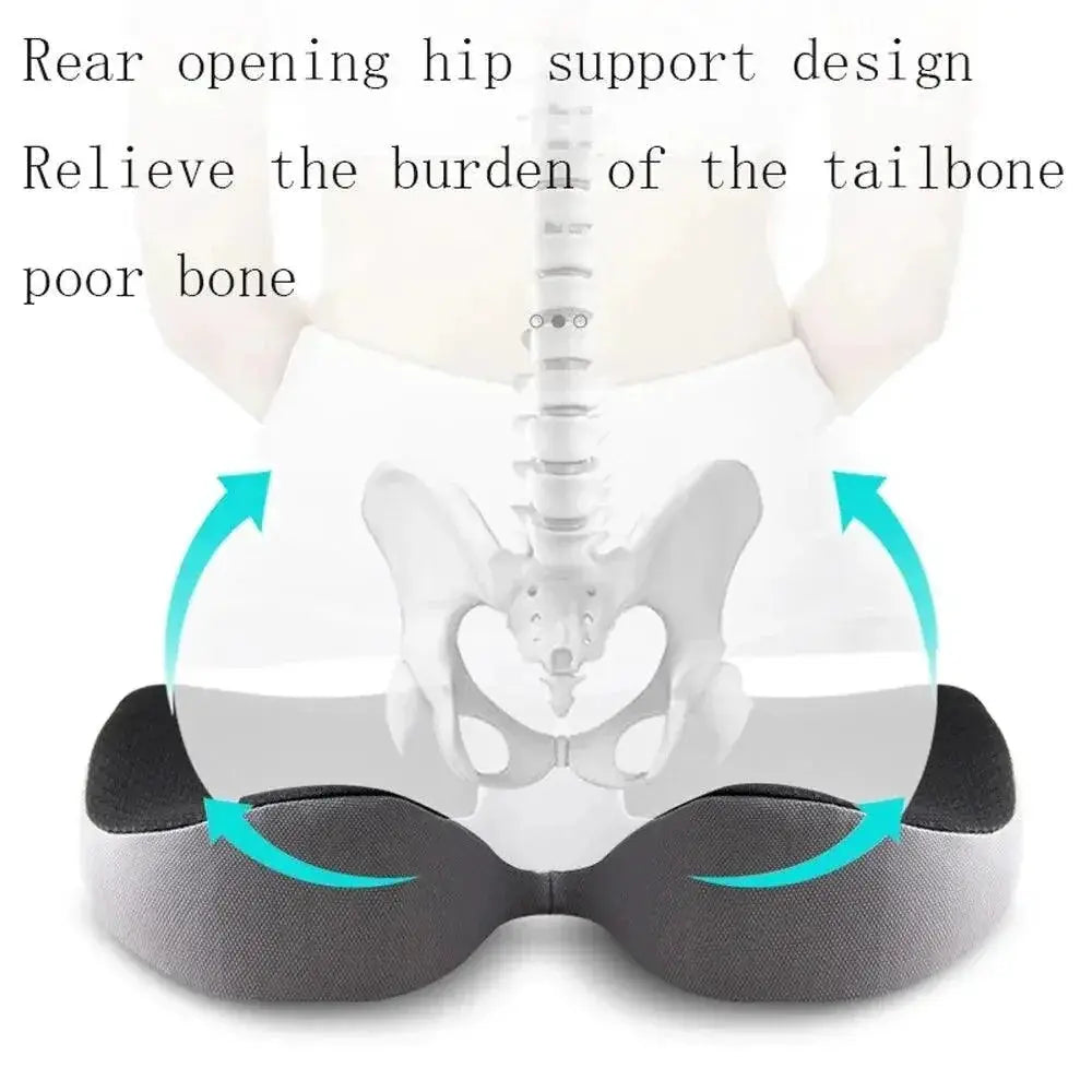 Orthopedic Memory Foam Cushion For Sciatica Relief Support