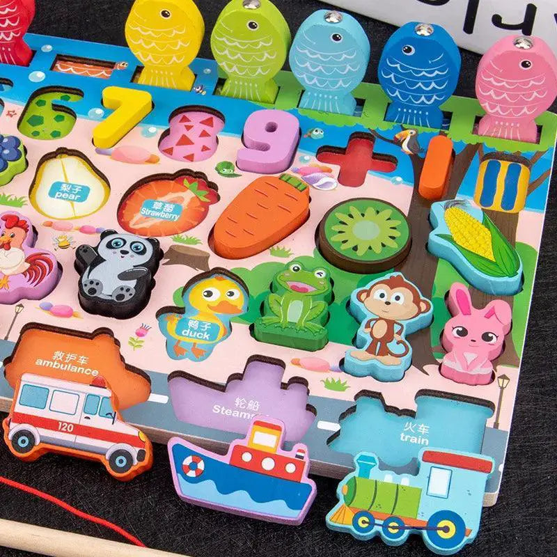 Montessori Wooden Math Learning Board For Kids Ages 3 To 12