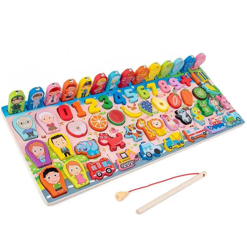 Montessori Wooden Math Learning Board For Kids Ages 3 To 12
