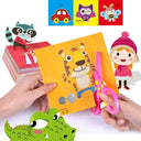 Kids Cartoon Paper Cut Craft Kit For Creative Learning Fun
