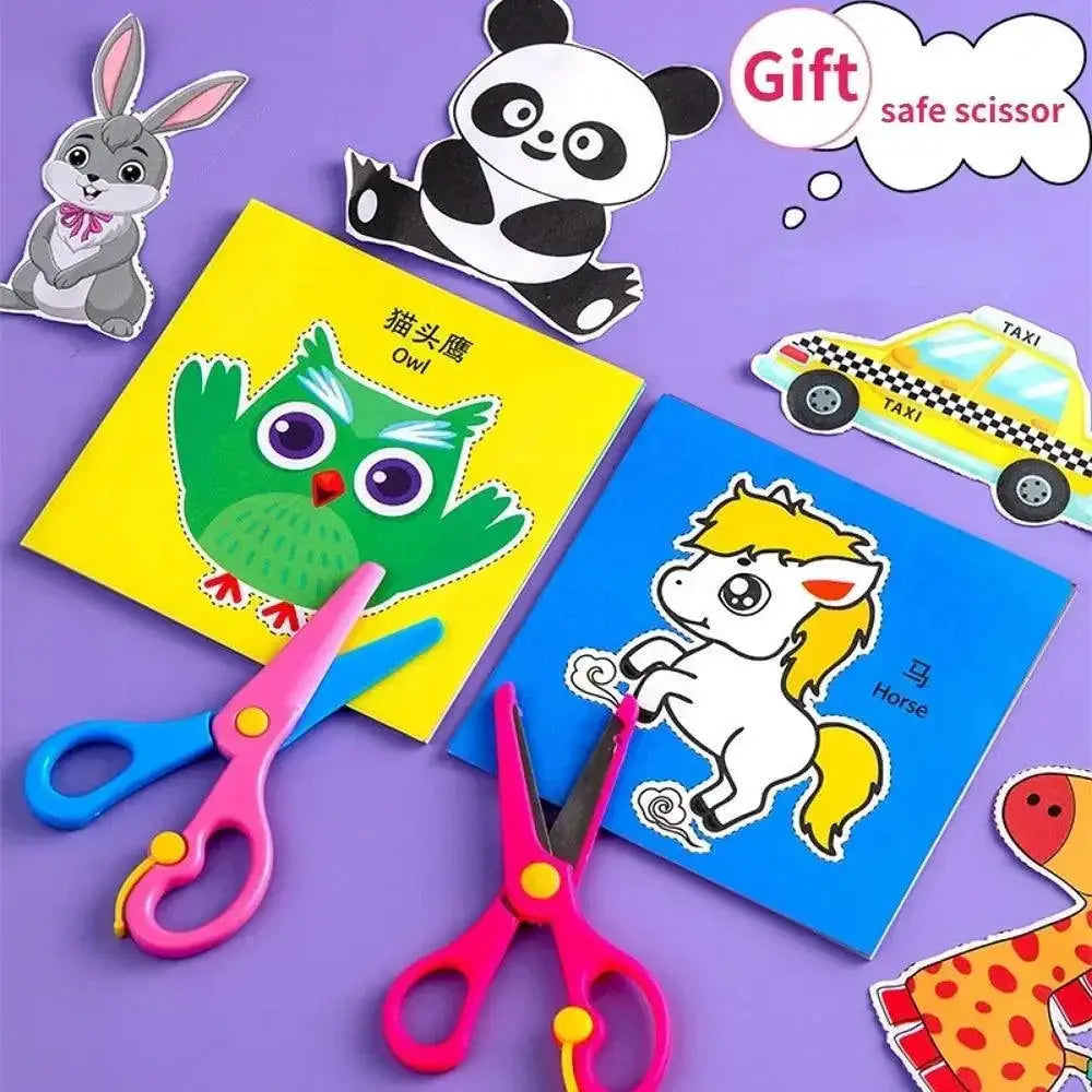 Kids Cartoon Paper Cut Craft Kit For Creative Learning Fun