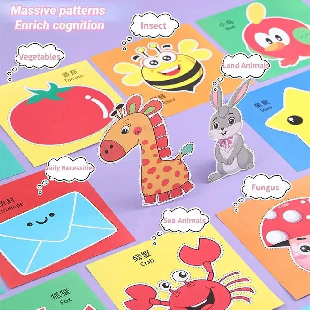 Kids Cartoon Paper Cut Craft Kit For Creative Learning Fun