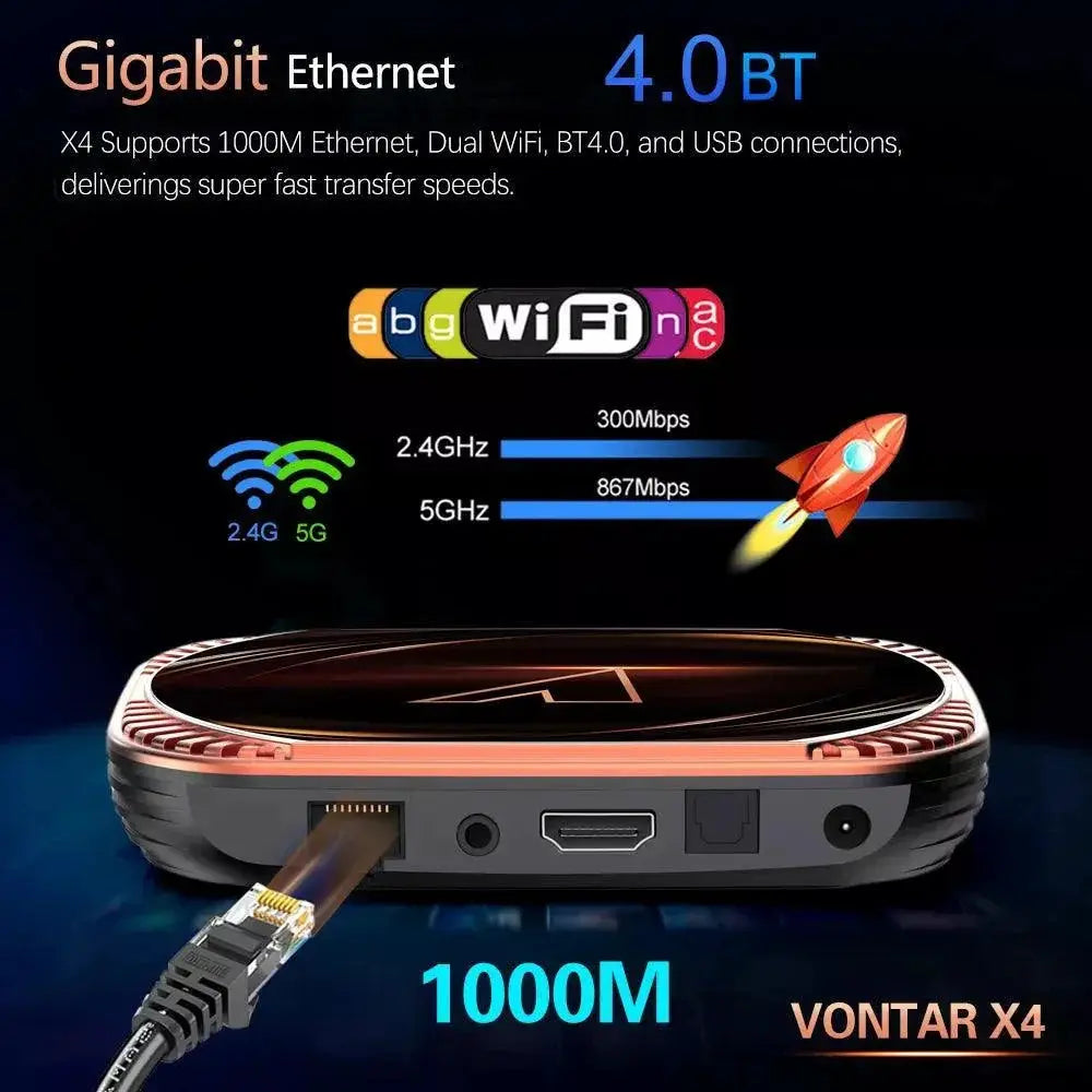 VONTAR X4 Smart TV Box Elevate Home Entertainment Experience