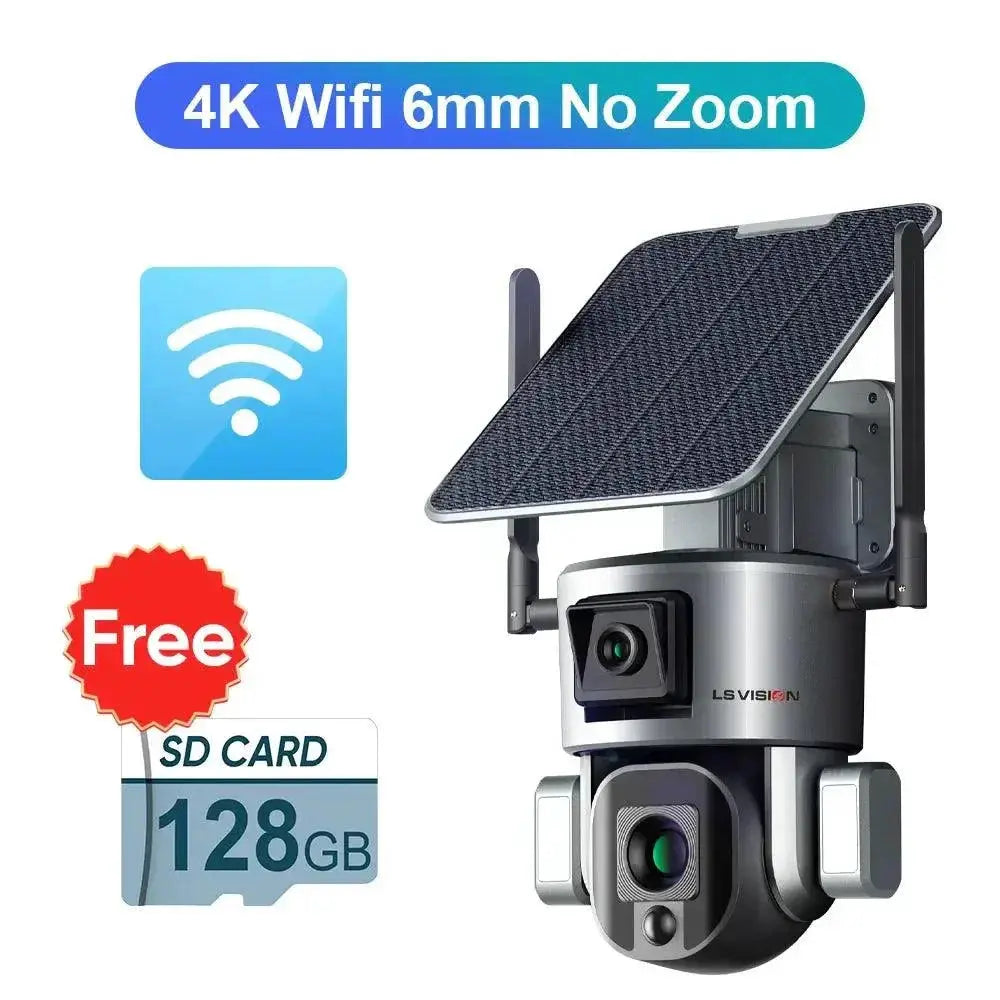Solar Camera for Home Security — 4K WiFi 4XZoom - Variant 2