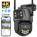 4K Dual Lens Outdoor AI Surveillance Camera Auto Tracking