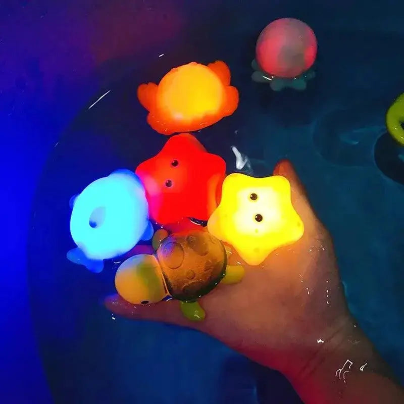 Cute Animals LED Light Up Frogs For Kids Bath Time Toy
