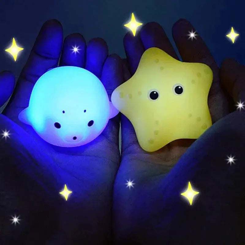 Cute Animals LED Light Up Frogs For Kids Bath Time Toy