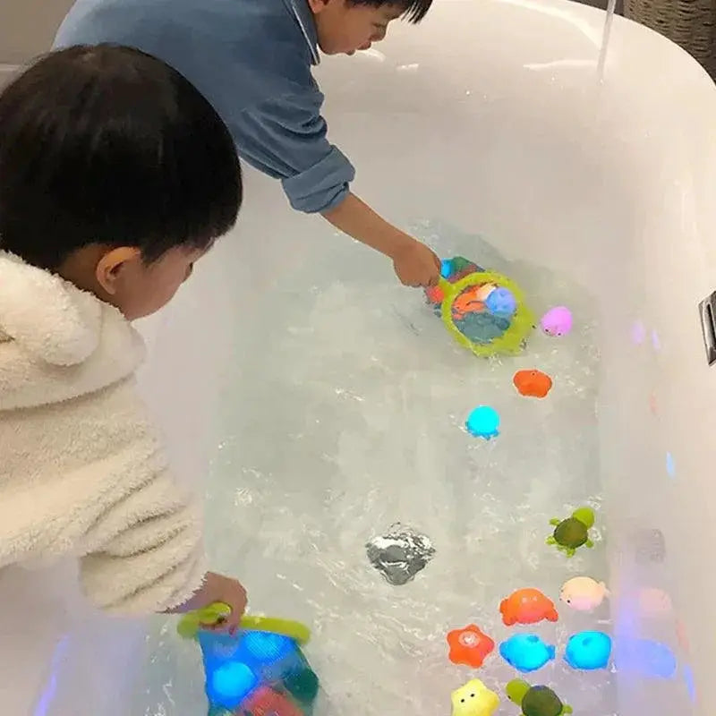 Cute Animals LED Light Up Frogs For Kids Bath Time Toy