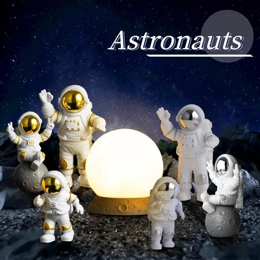 Astronaut Moon Lamp Unique Gift Whimsical Home Decor Light