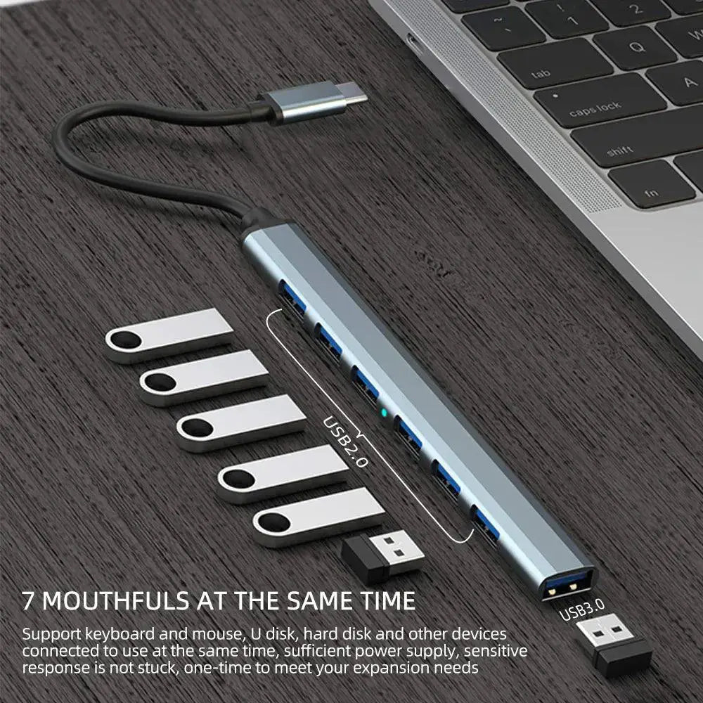 USB Hub Multiport Splitter 55Gbps Fast Data Transfer