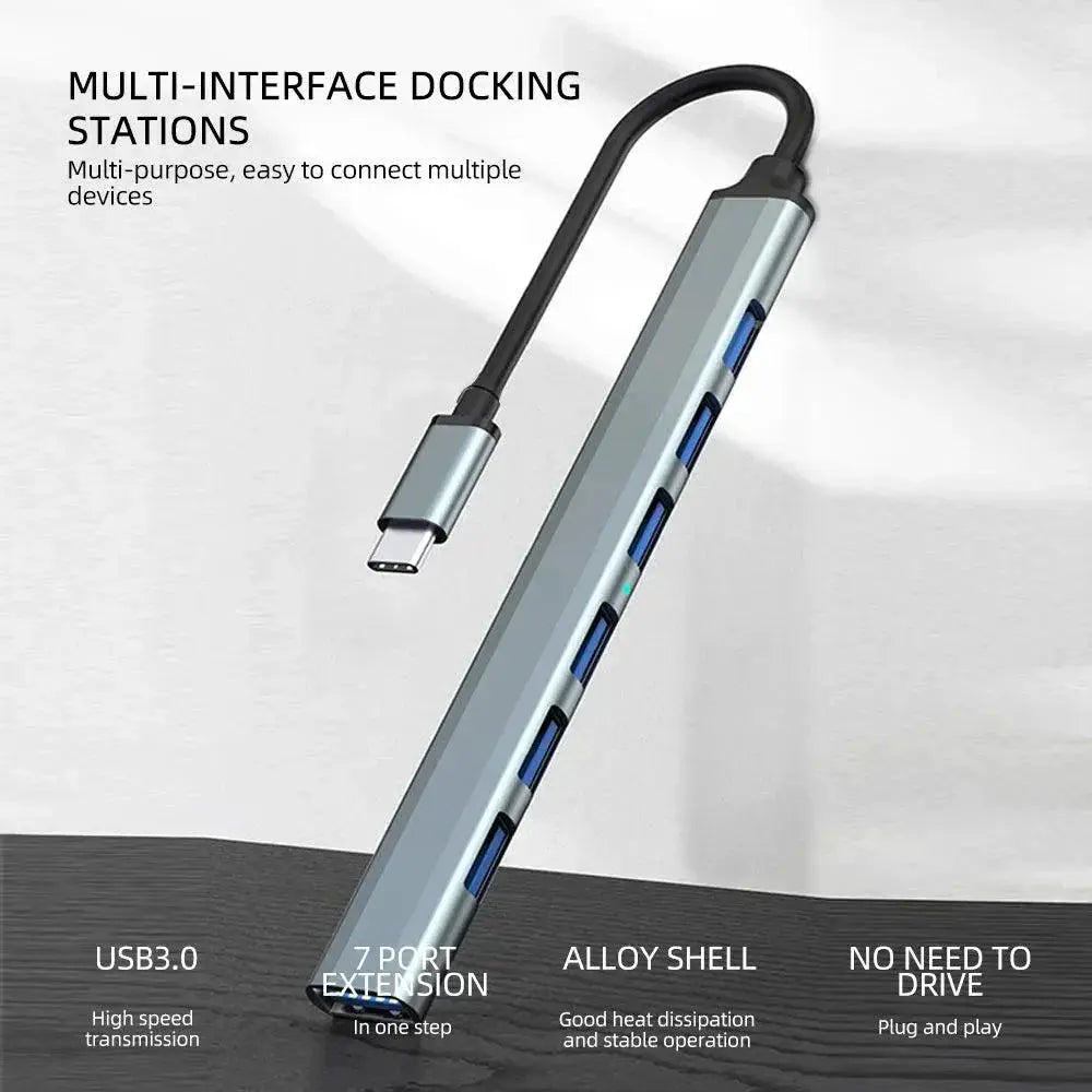 USB Hub Multiport Splitter 55Gbps Fast Data Transfer