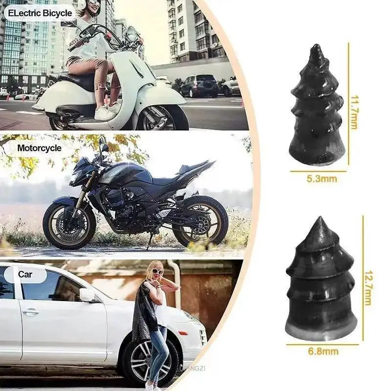 Vacuum Tyre Repair Nail Kit for Car and Motorcycle Use