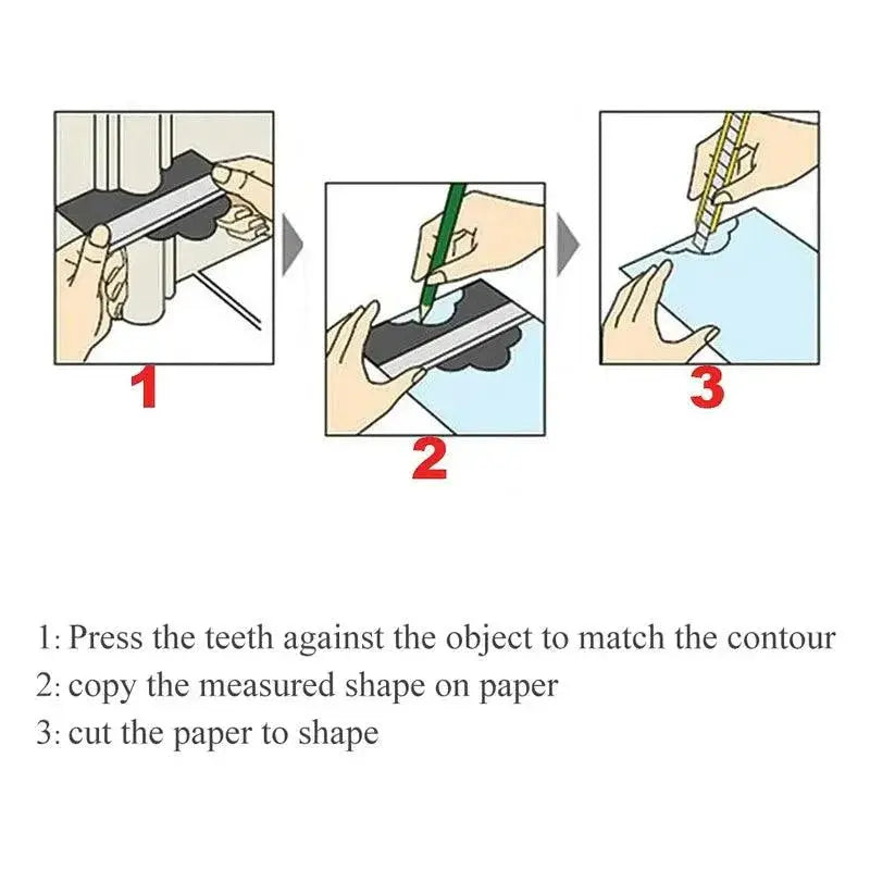 Profile Contour Gauge Precision Measuring Tool For Cutting