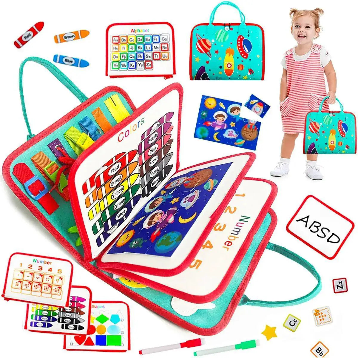 Montessori Busy Board For Toddler Development And Learning