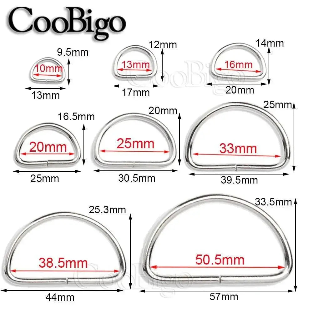Zinc Alloy D Ring Buckle Set for DIY Crafting Projects
