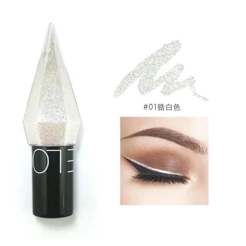Diamond Glitter Eyeliner And Eyeshadow Rose Gold Silver