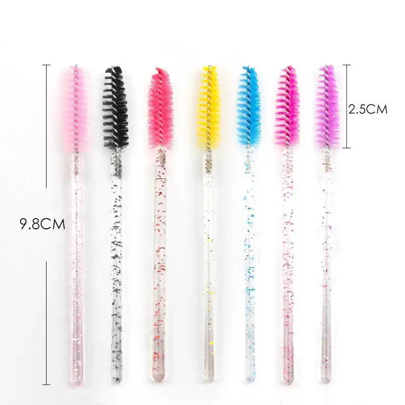 Disposable Mascara Wands Colorful Eyelash Brushes Set