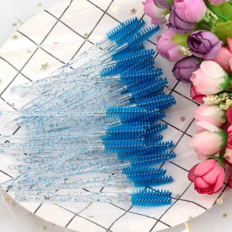 Disposable Mascara Wands Colorful Eyelash Brushes Set
