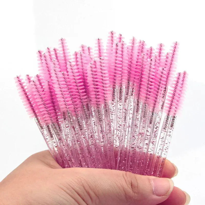 Disposable Mascara Wands Colorful Eyelash Brushes Set