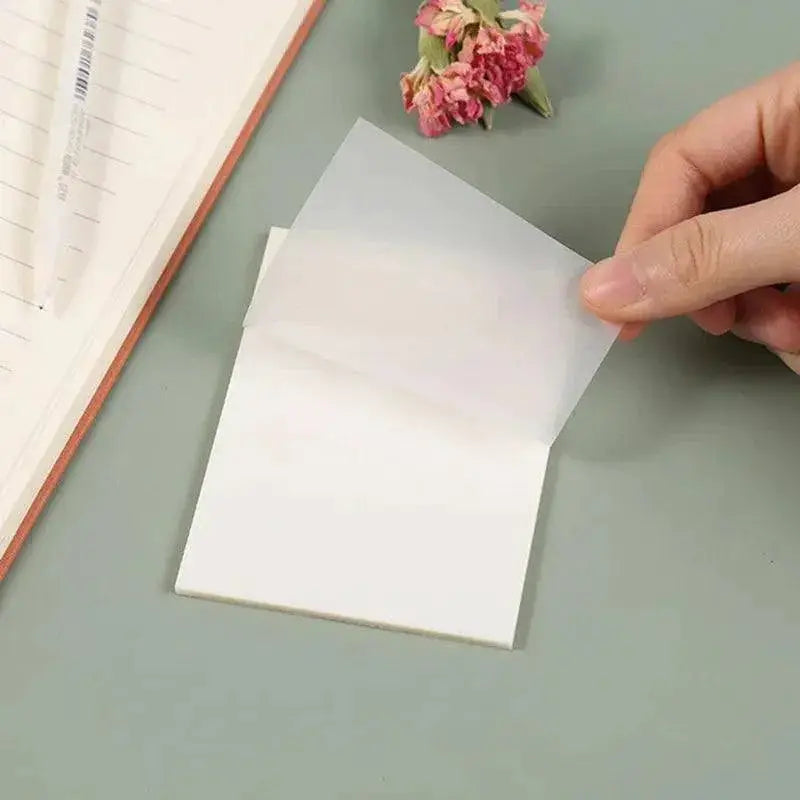 Creative Waterproof Transparent Sticky Note Pads for Office