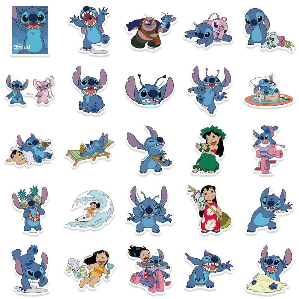 Lilo and Stitch Waterproof Sticker Set for DIY Projects