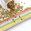 Metallic Glass Beads For DIY Jewelry And Craft Projects