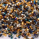 Metallic Glass Beads For DIY Jewelry And Craft Projects