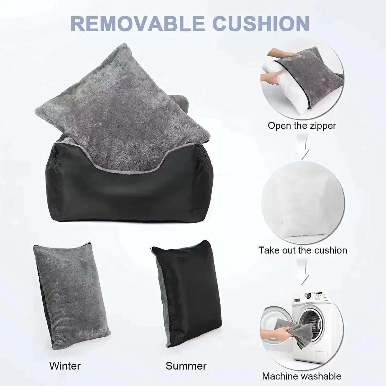 Dog Booster Car Seat Sturdy Washable Detachable Carrier