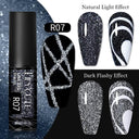 Sculpted Metal Gel Nail Polish Metallic Gold Silver Shine