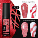 Sculpted Metal Gel Nail Polish Metallic Gold Silver Shine