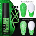 Sculpted Metal Gel Nail Polish Metallic Gold Silver Shine