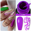 Sculpted Metal Gel Nail Polish Metallic Gold Silver Shine