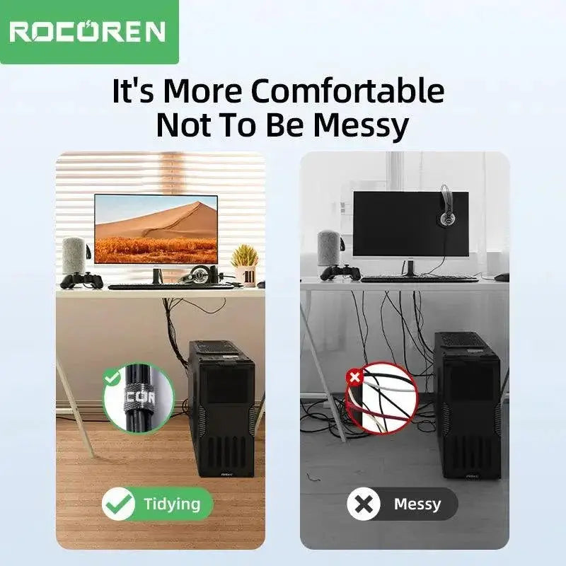 Rocoren Cable Organizer For Cord Management And Protection