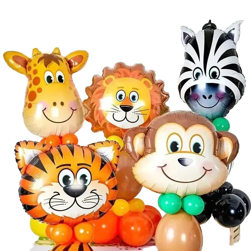 Easy Jungle Safari Balloons for Parties — 5pcs