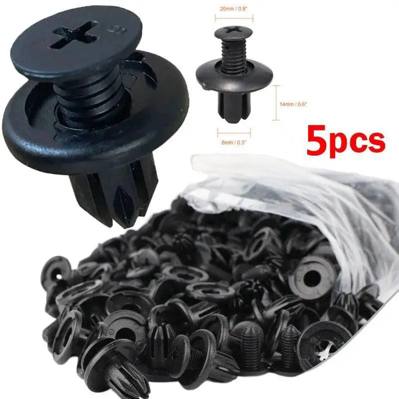 Plastic Rivet Fasteners For Car Bumper Fender Clips 50 Pack